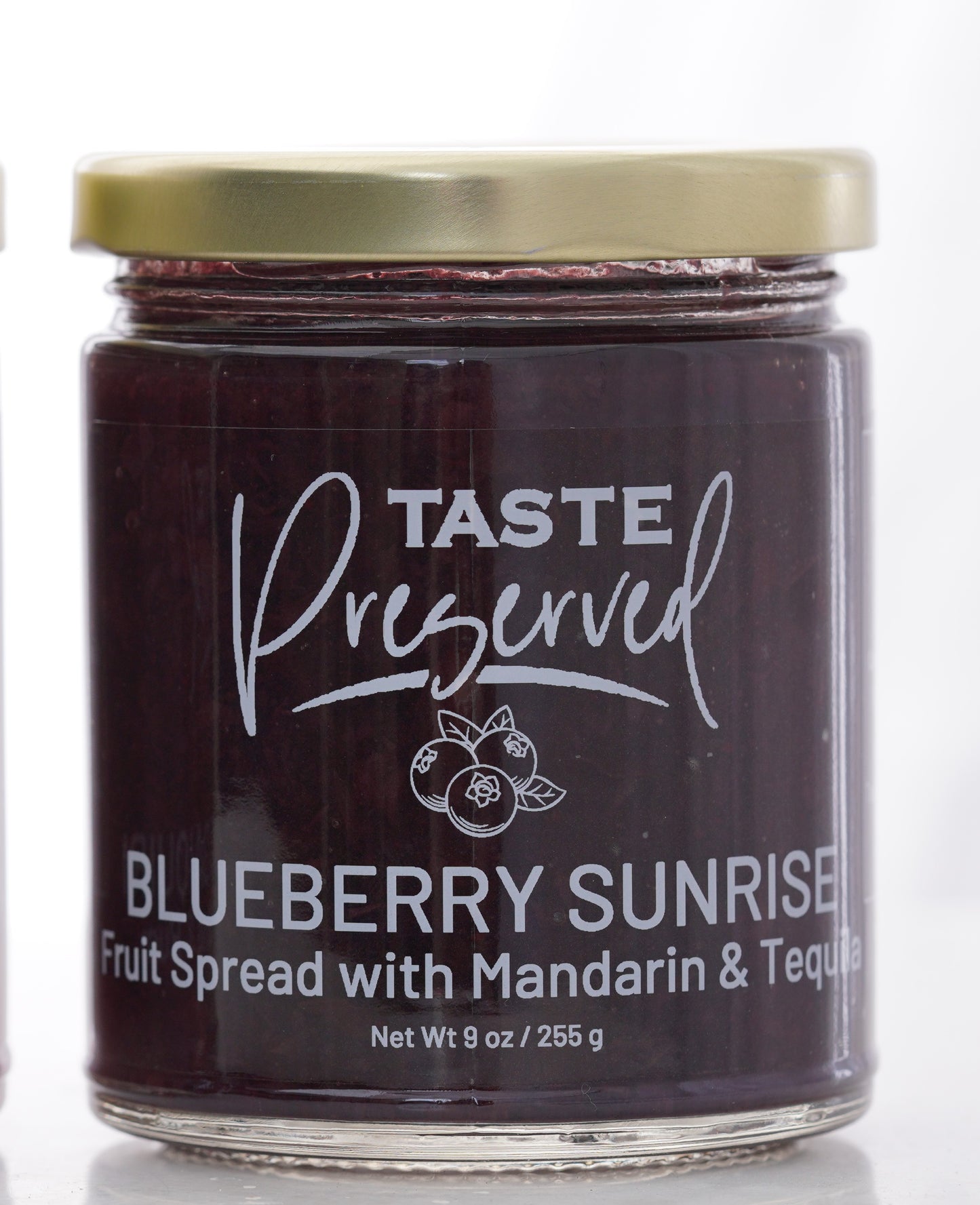 Jar of Blueberry Sunrise from the front.